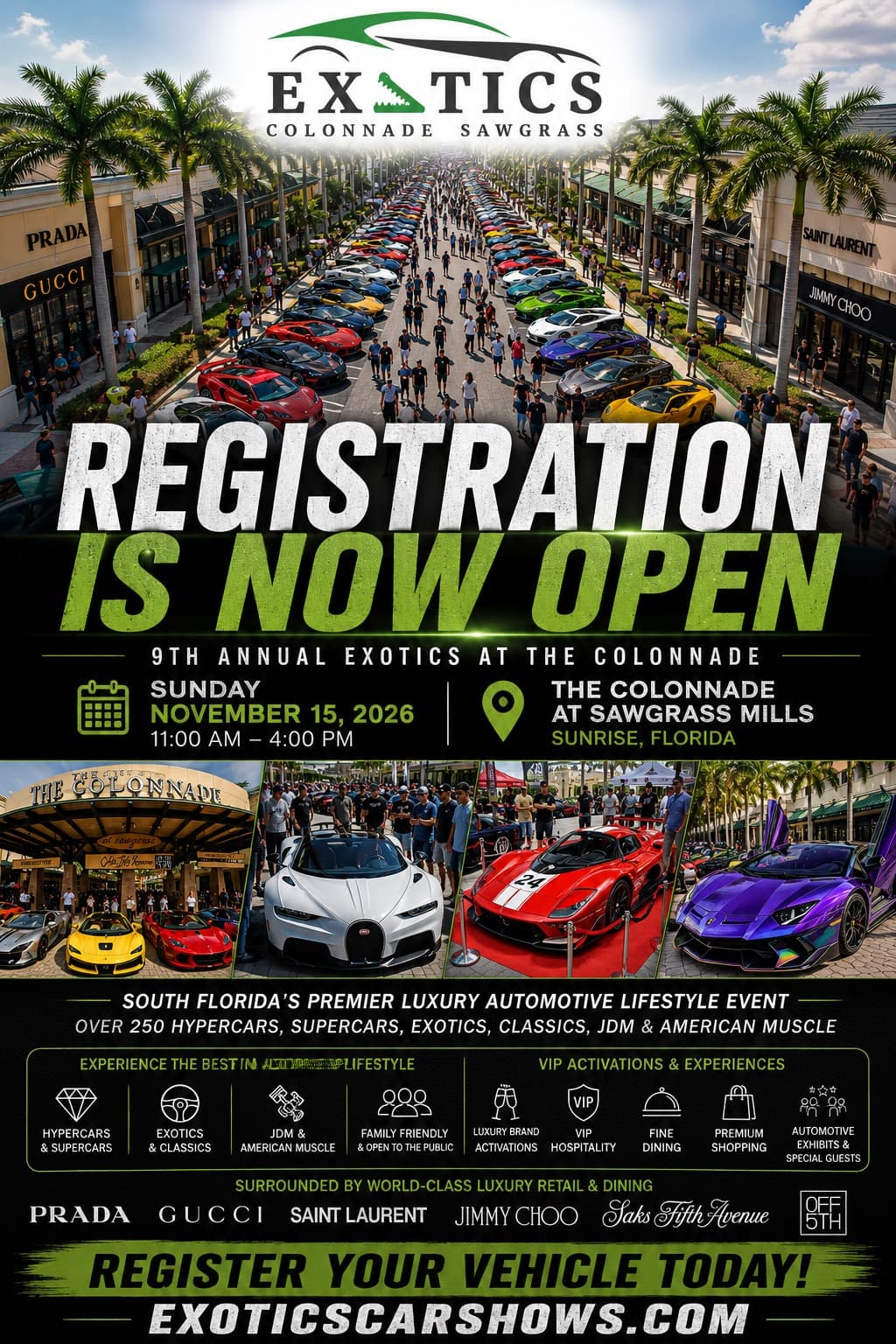 9TH ANNUAL EXOTICS AT THE COLONNADE @ SAWGRASS