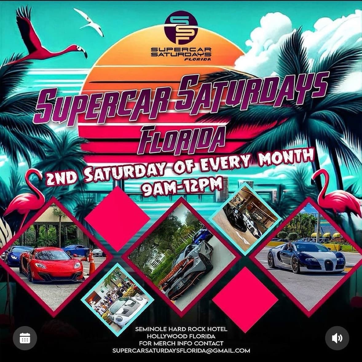 Supercar Saturdays Florida at The Seminole Hard Rock Guitar Hotel