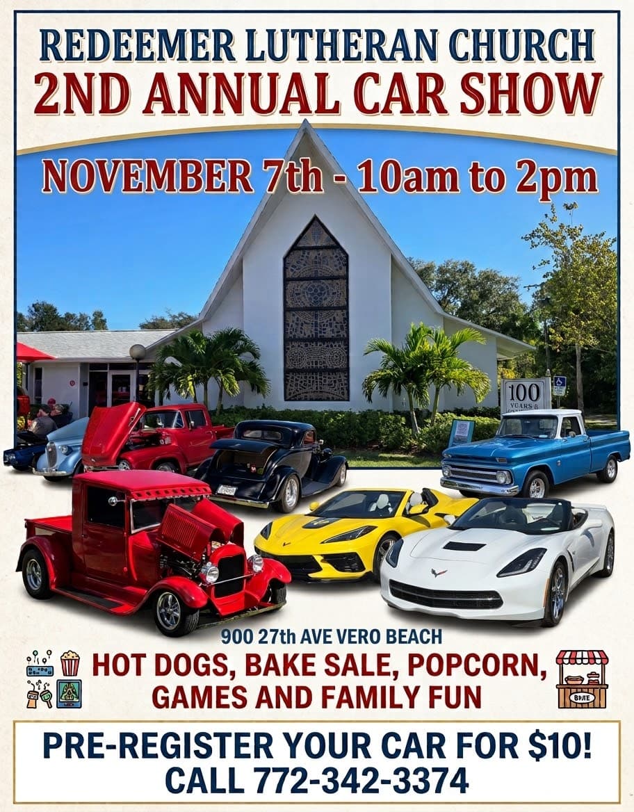 Redeemer Lutheran 2nd Annual Car Show