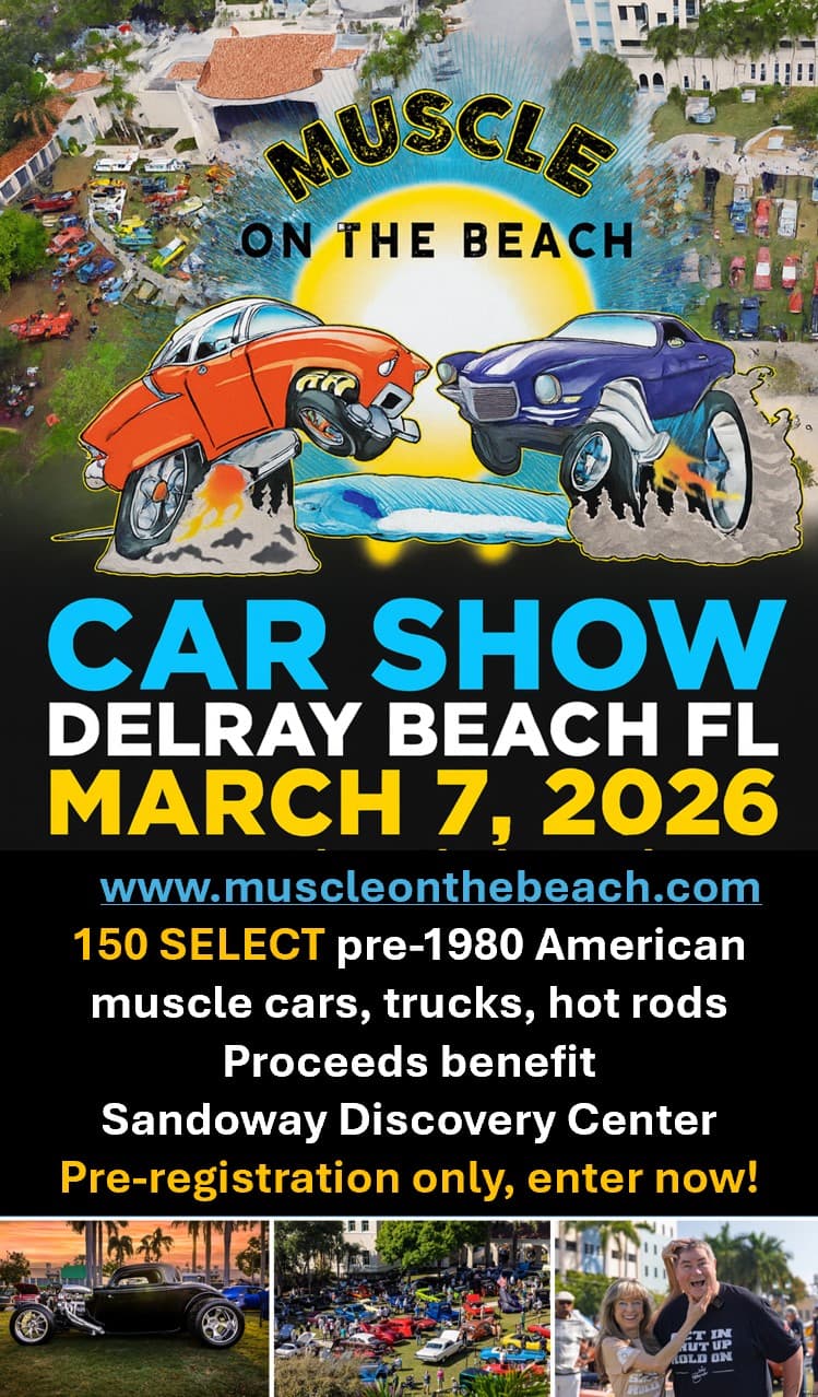 Muscle On The Beach Car Show