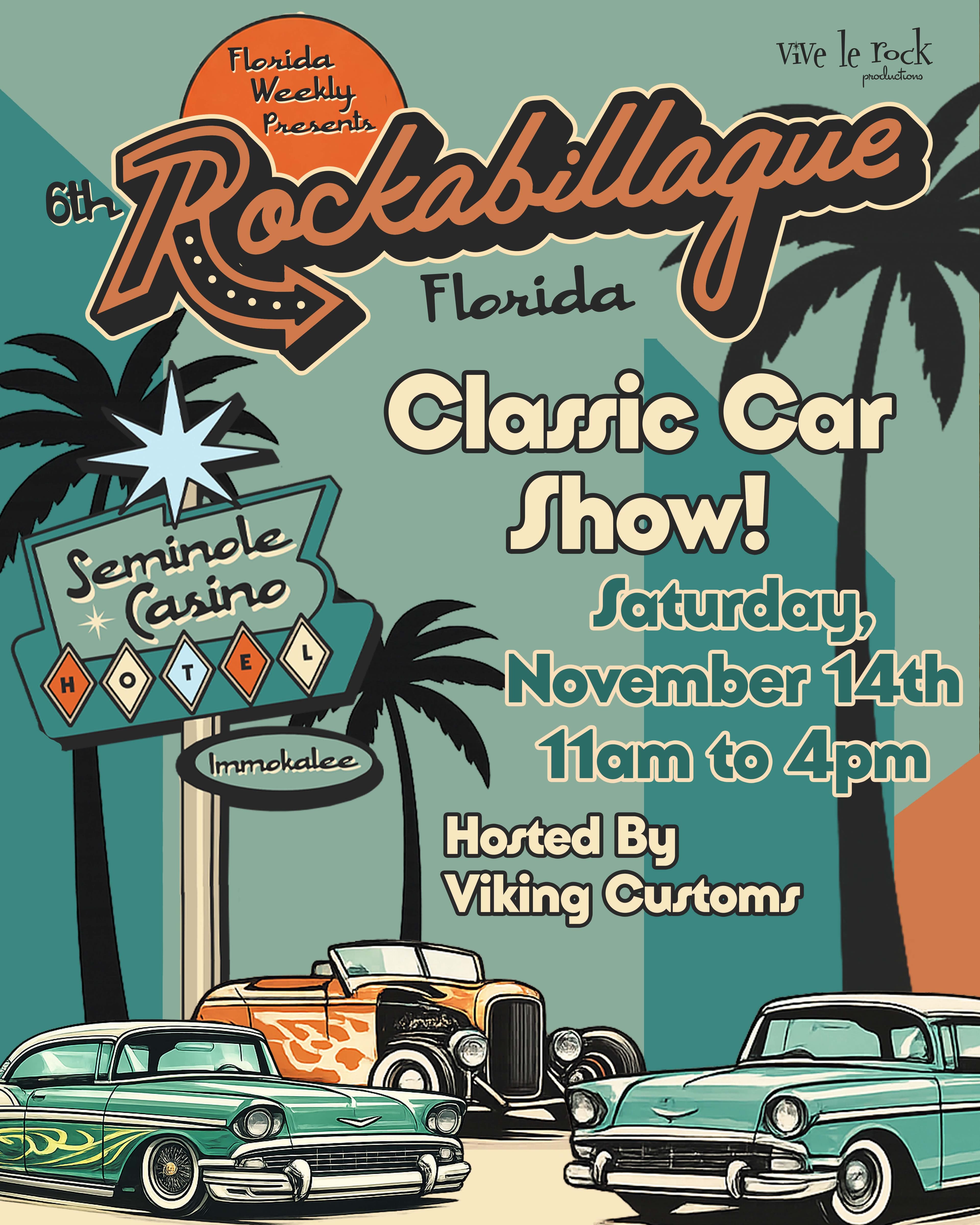 6th Rockabillaque Florida Classic Car Show & Festival