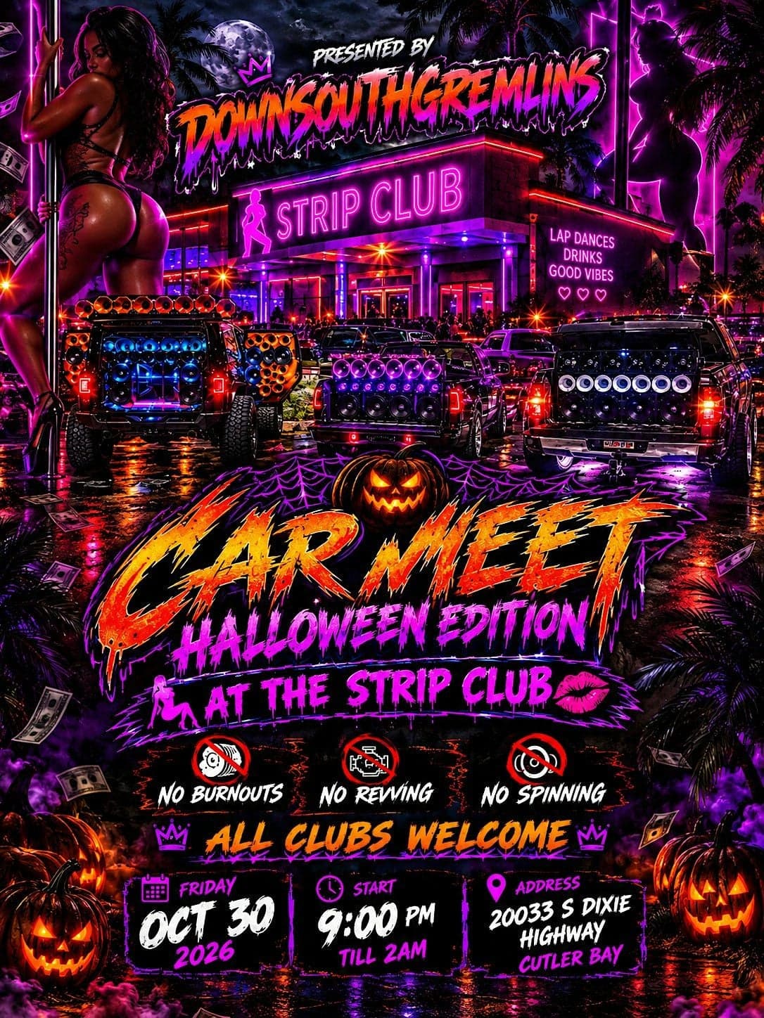 CAR MEET: HALLOWEEN EDITION at SHOWGIRLS INC.