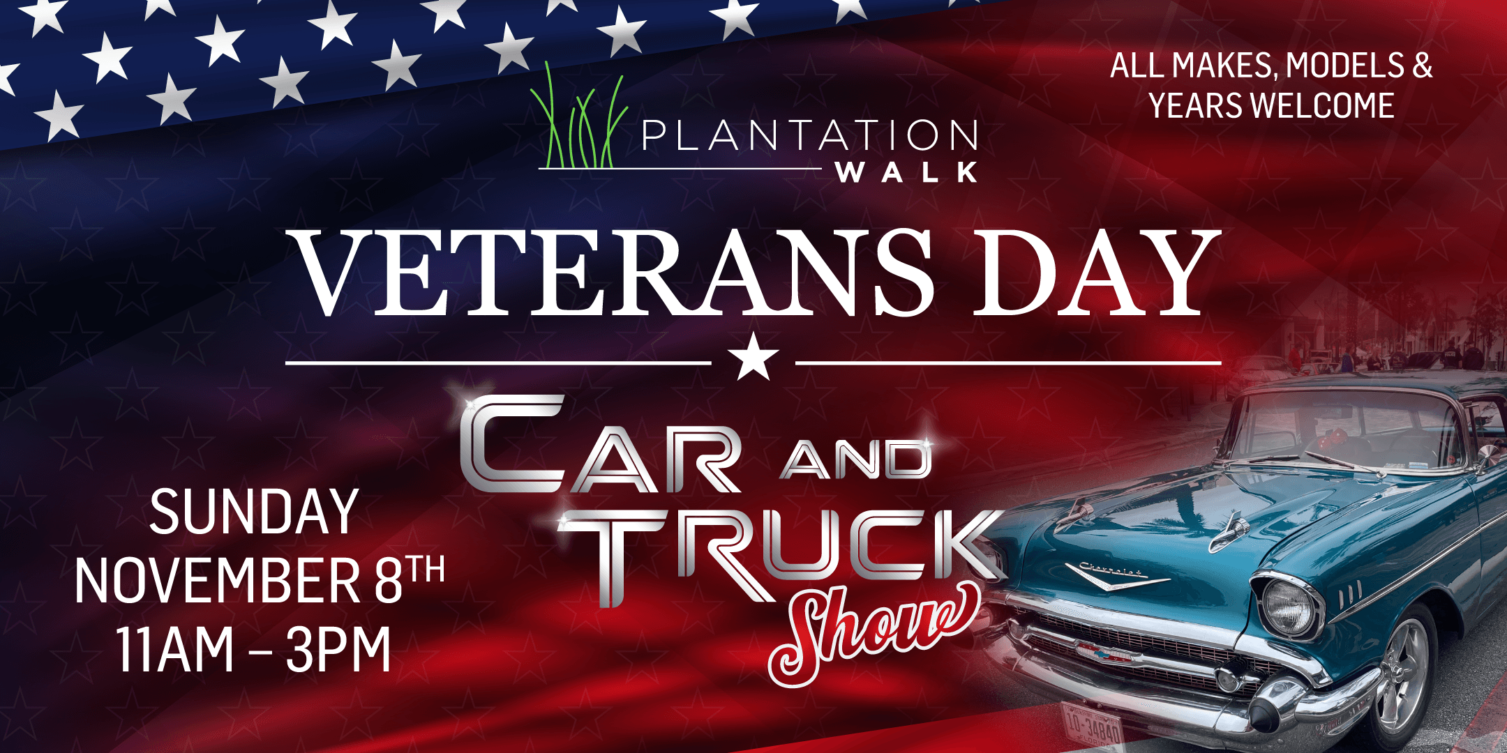 Veterans Day Car & Truck Show and Celebration at Plantation Walk